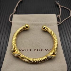 David Yurman Twisted Gold Bracelet